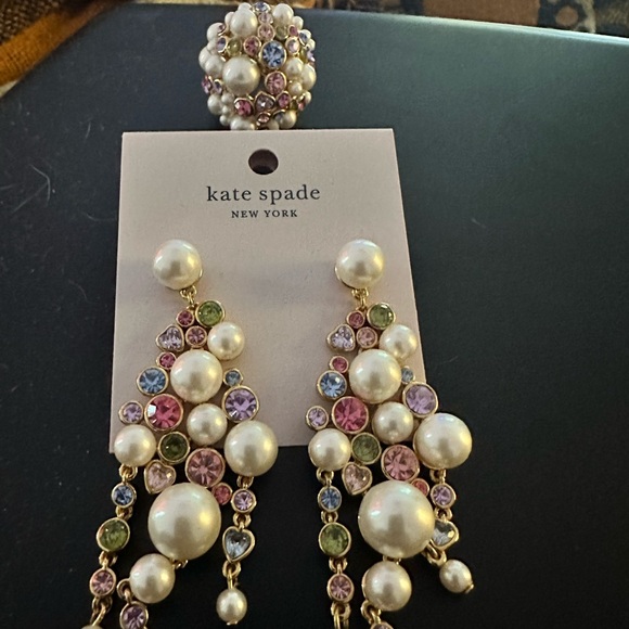 kate spade Jewelry - Kate Spade. Caviar Ring and Earrings